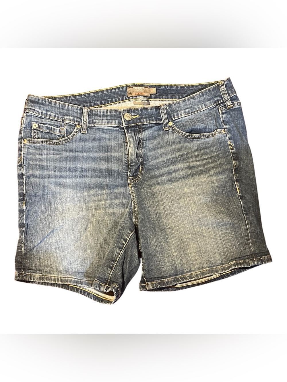 torrid Faded Blue Denim Jean Shorts